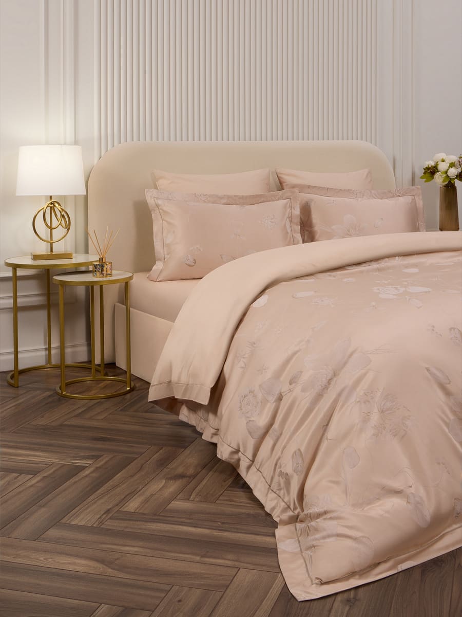 Комплект постельного белья ARYA Salmon семейный 7 предм. - фото 2