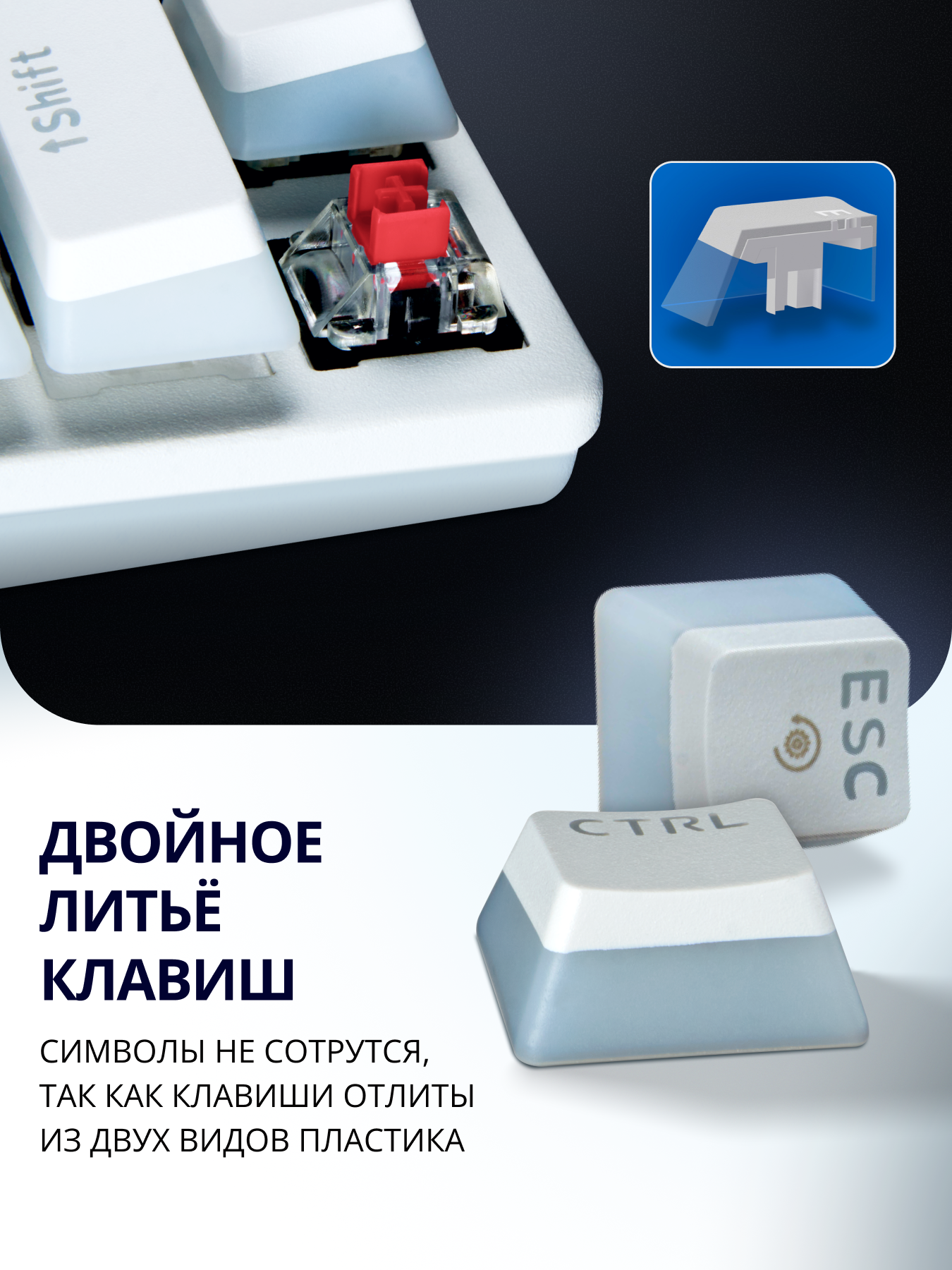 Механическая игровая клавиатура SVEN KB-G9200 проводная с горячей заменой клавиш - фото 2