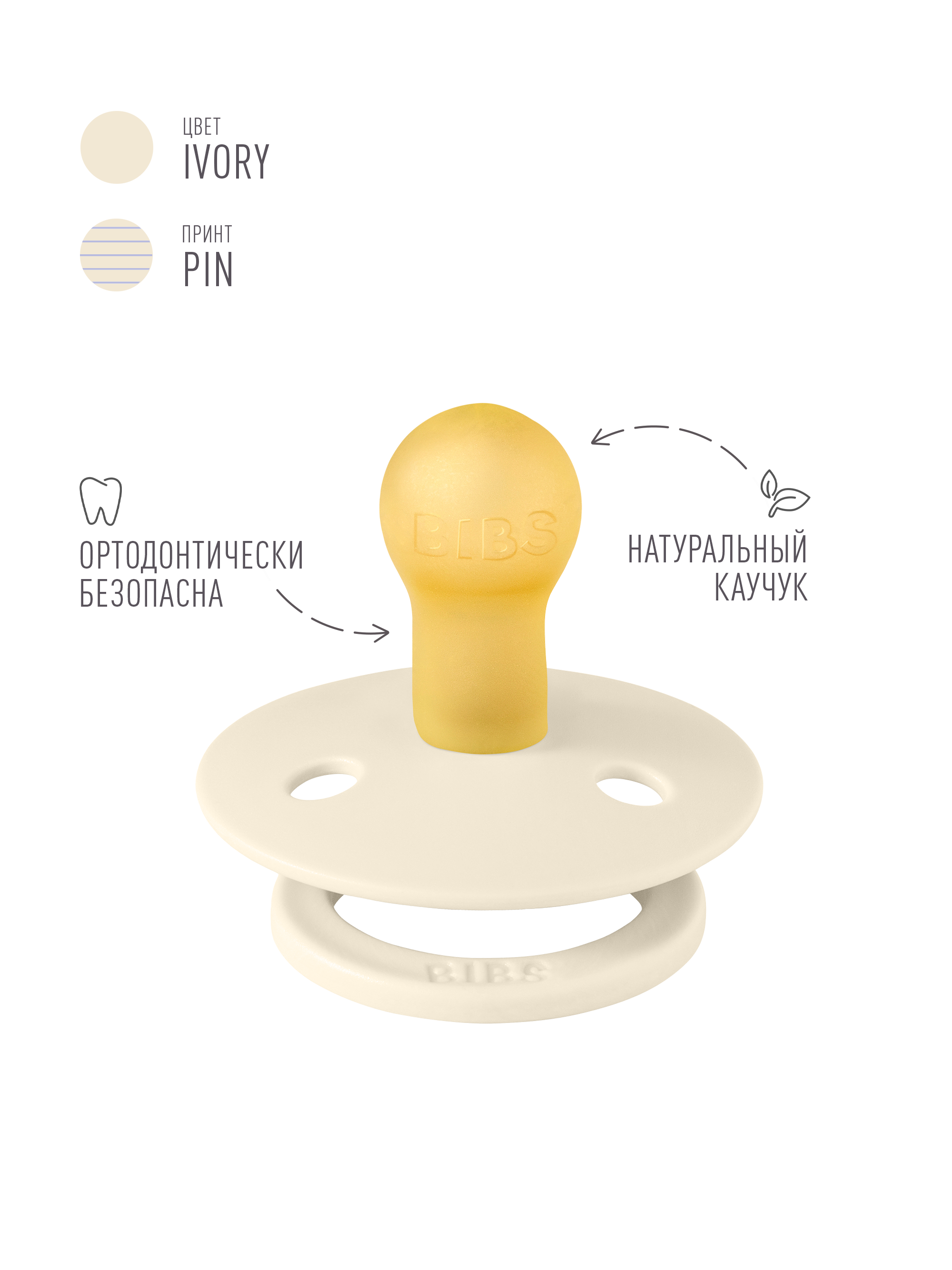 Набор BIBS латекс классическая от 0 мес. 2 шт. - фото 3