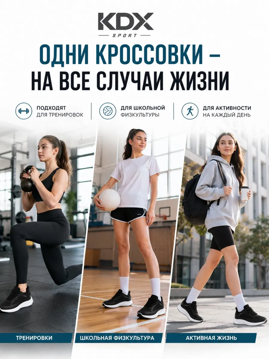 Кроссовки KDX CNE-08 black - фото 4