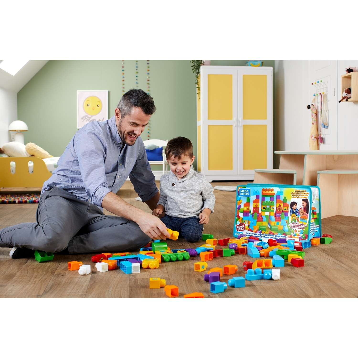 Конструктор Mega Bloks Набор обучающих блоков блочный - фото 9