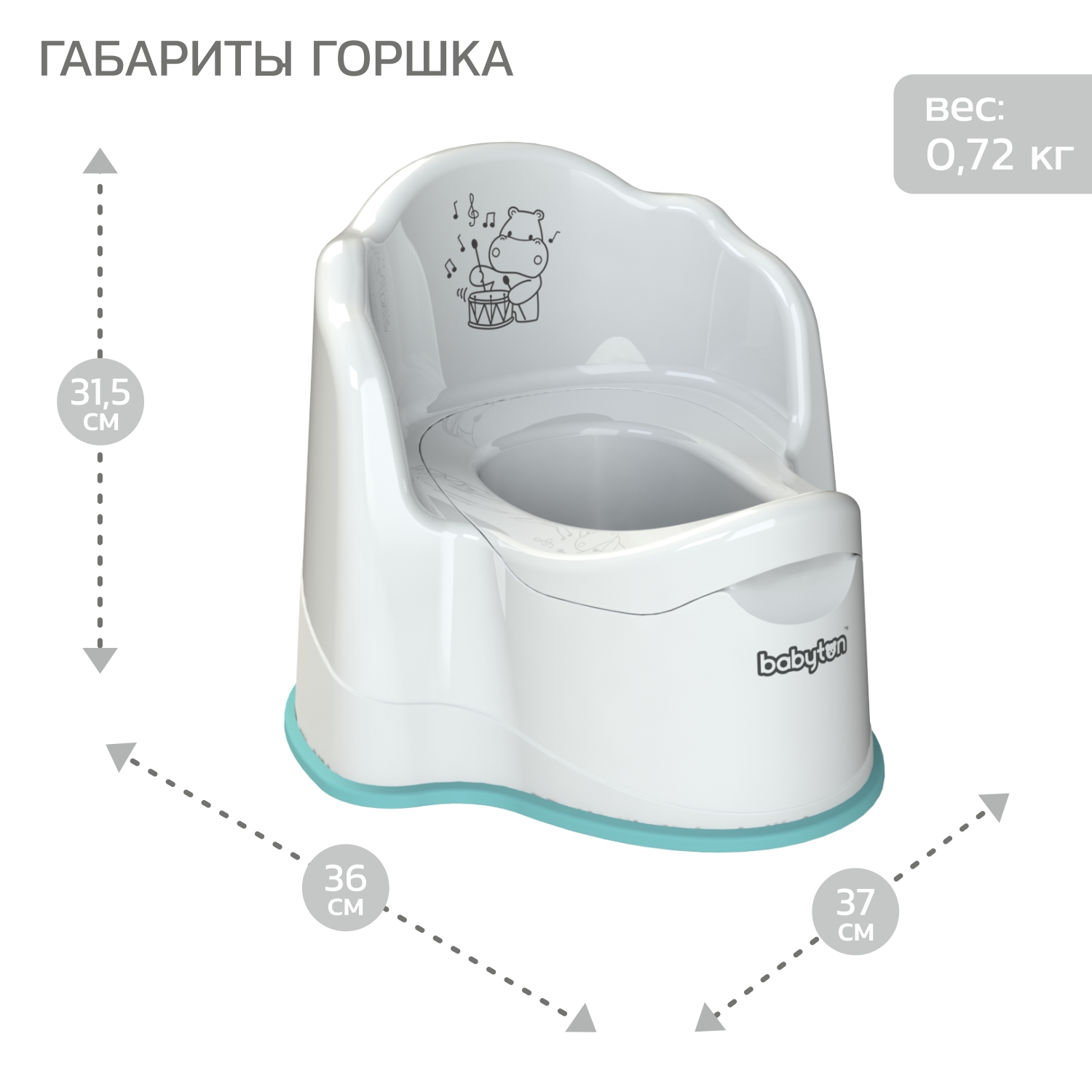 Набор для купания и гигиены Babyton белый - фото 10