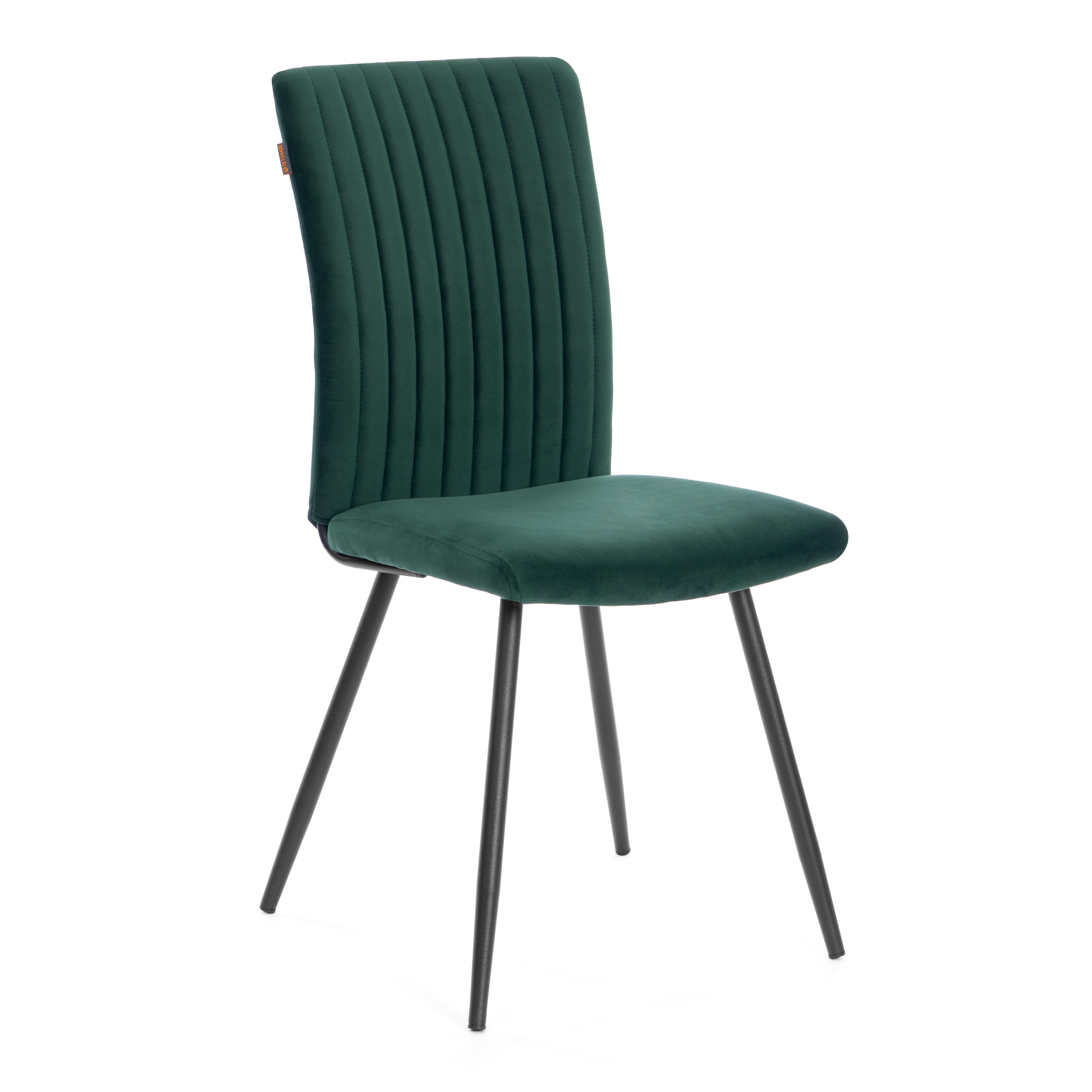 Стул TETCHAIR велюр изумруд/черный 2 шт. - фото 4