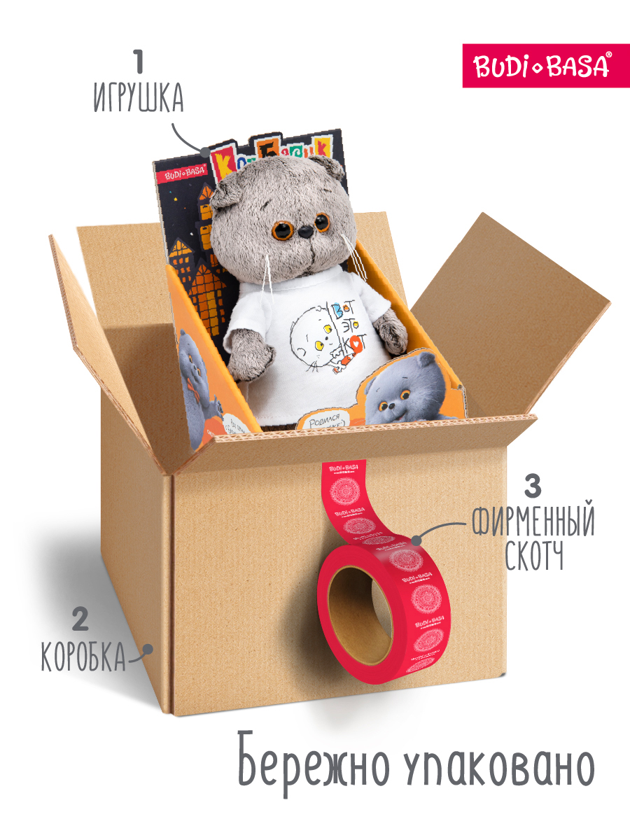 Мягкая игрушка BUDI BASA котик - фото 3