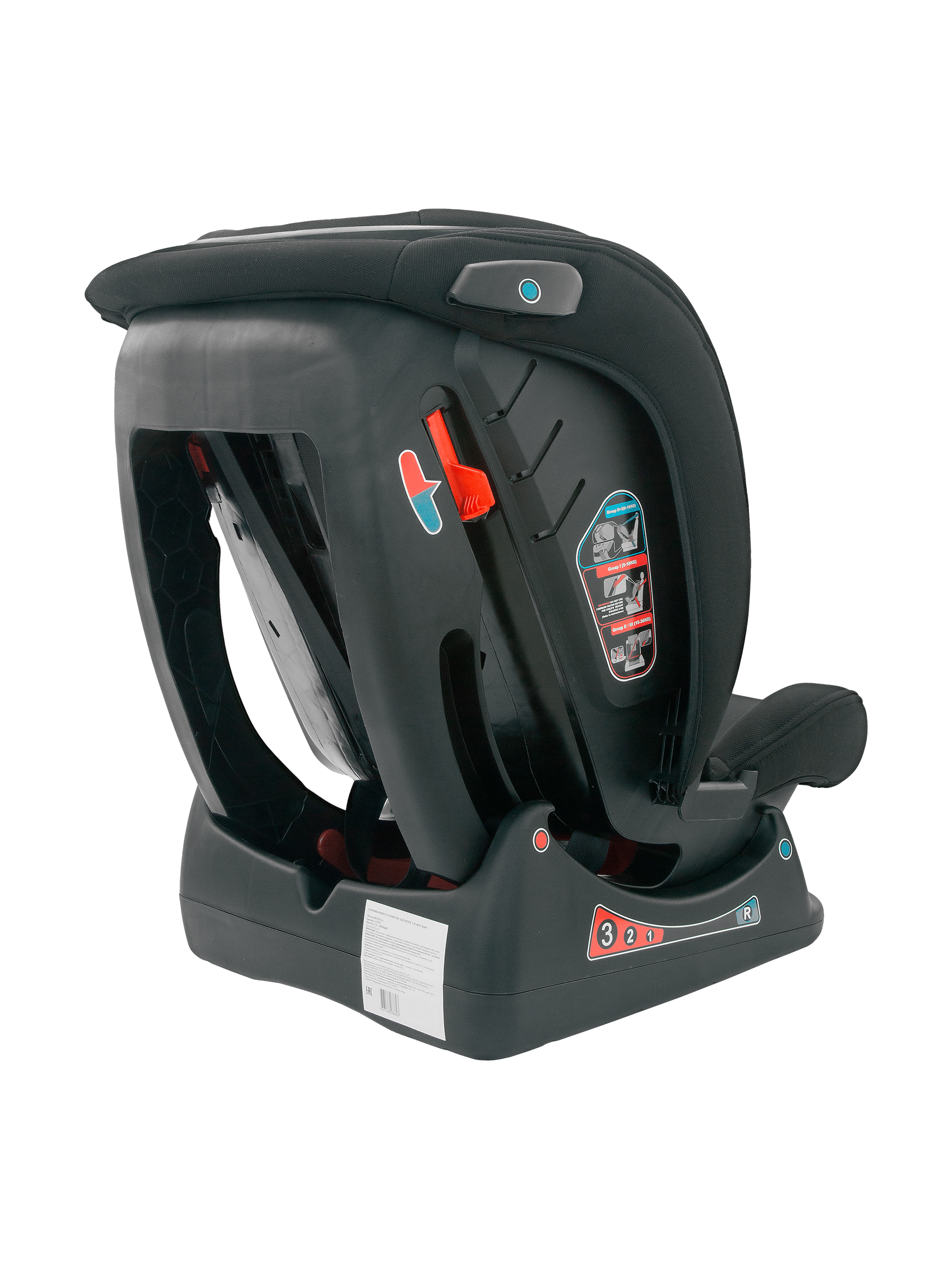 Автокресло Indigo Reflex 0+/1/2/3 (0-36 кг) черный - фото 14