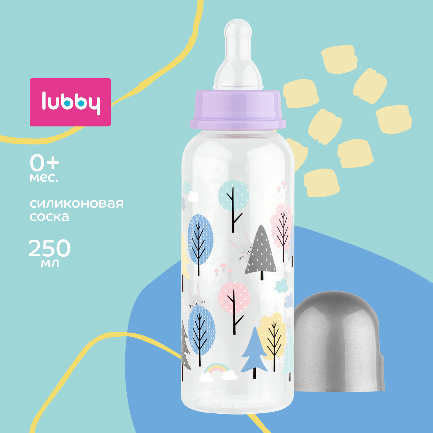 Бутылочка Lubby 250 мл - фото 1
