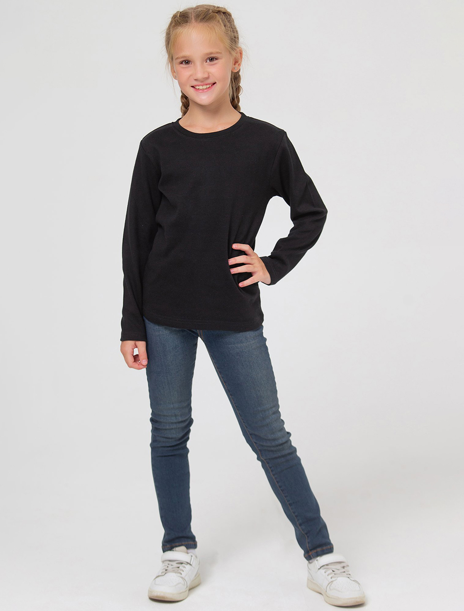 Лонгслив HappyFox HF5502черный - фото 1