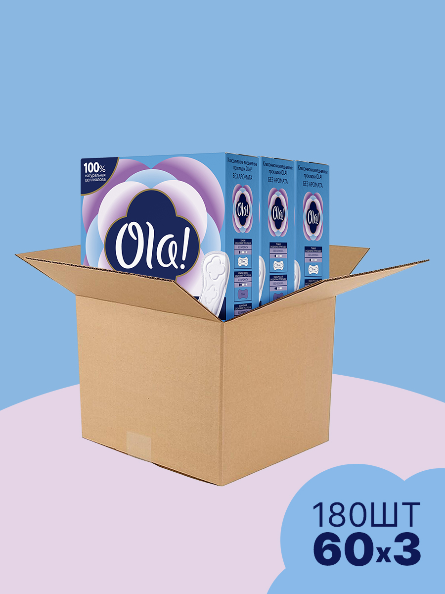 Ежедневные прокладки Ola! Daily ежедневные 60x3 уп.180 - фото 2