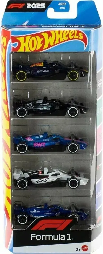 Автомобиль Hot Wheels Formula 1 5шт. 1:64 JLN11 - фото 1