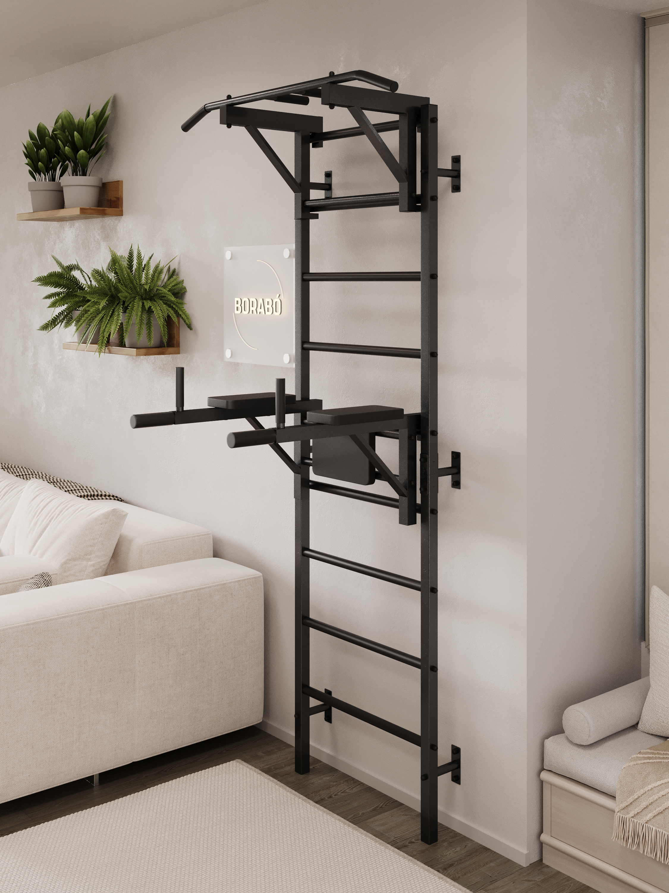 Шведская стенка BORABO PRO с навесным оборудованием - фото 12