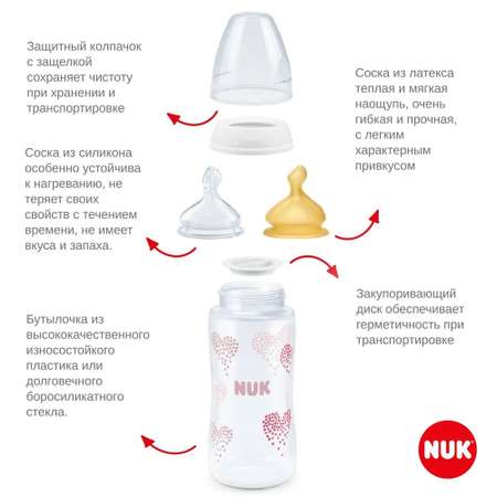 Соска Nuk First Choise латекс (средний поток) 2 шт.