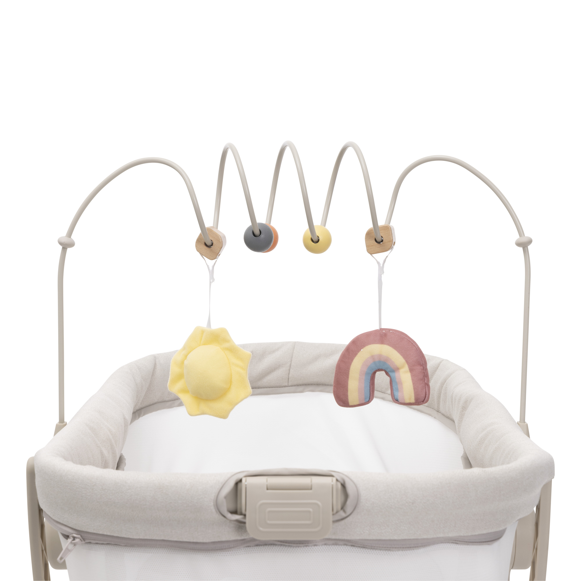 Детская кроватка Chicco Baby Hug Armonia 4в1 с рождения до 3 лет Mother Pearl овальная, без маятника (молочный) - фото 14