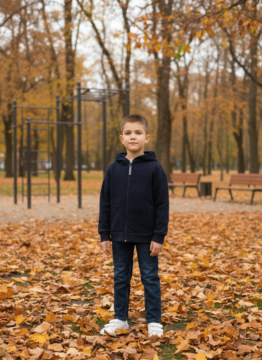 Толстовка Утенок 601кт т.синий - фото 3