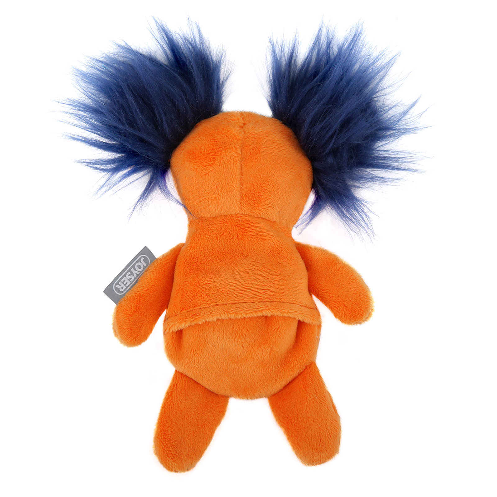 Игрушка для собак JOYSER Puppy Белка со сменной пищалкой S 15см Оранжевая - фото 3