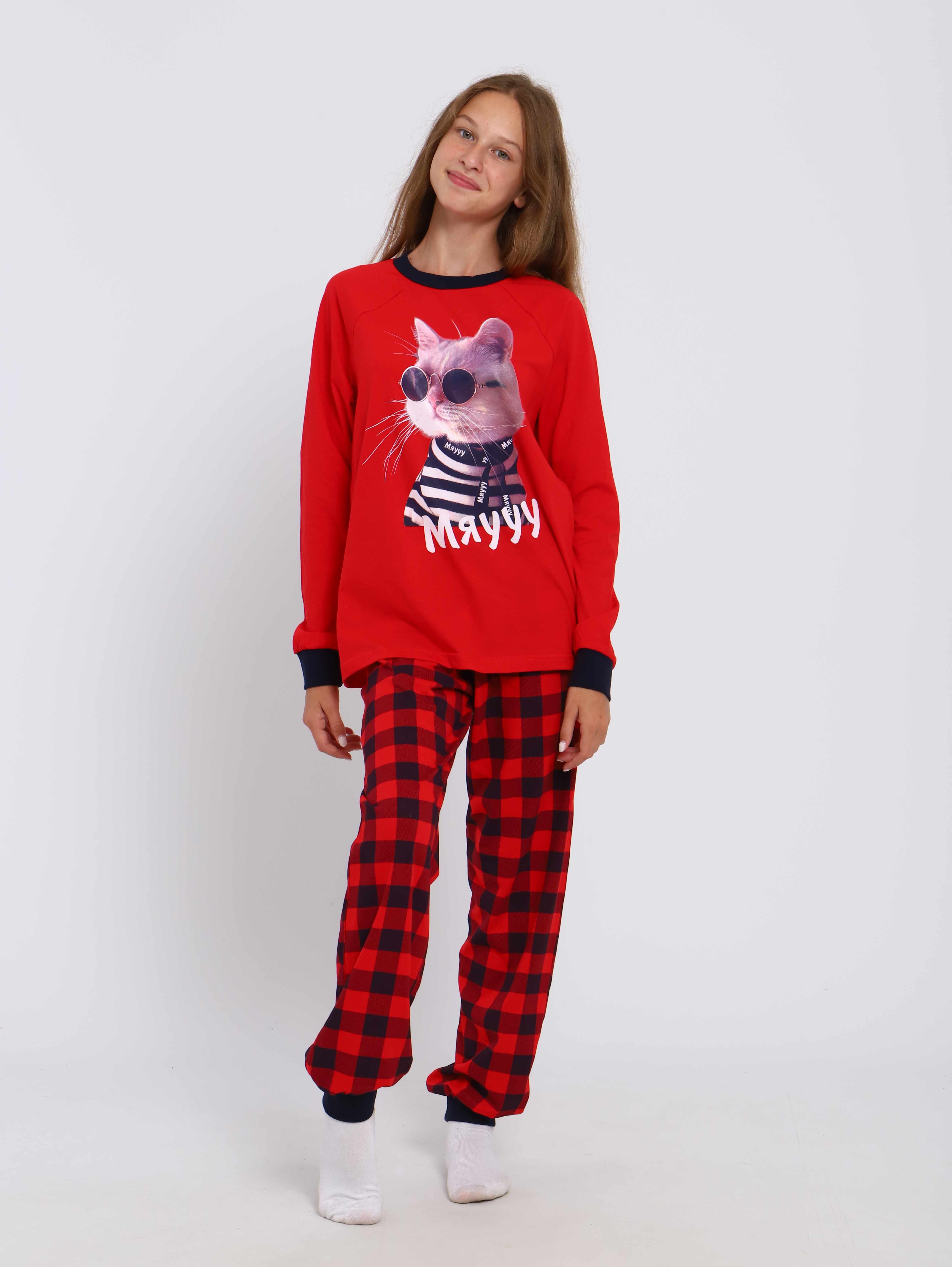 Пижама ЛАДОШКИ Пиж Котомания - фото 1