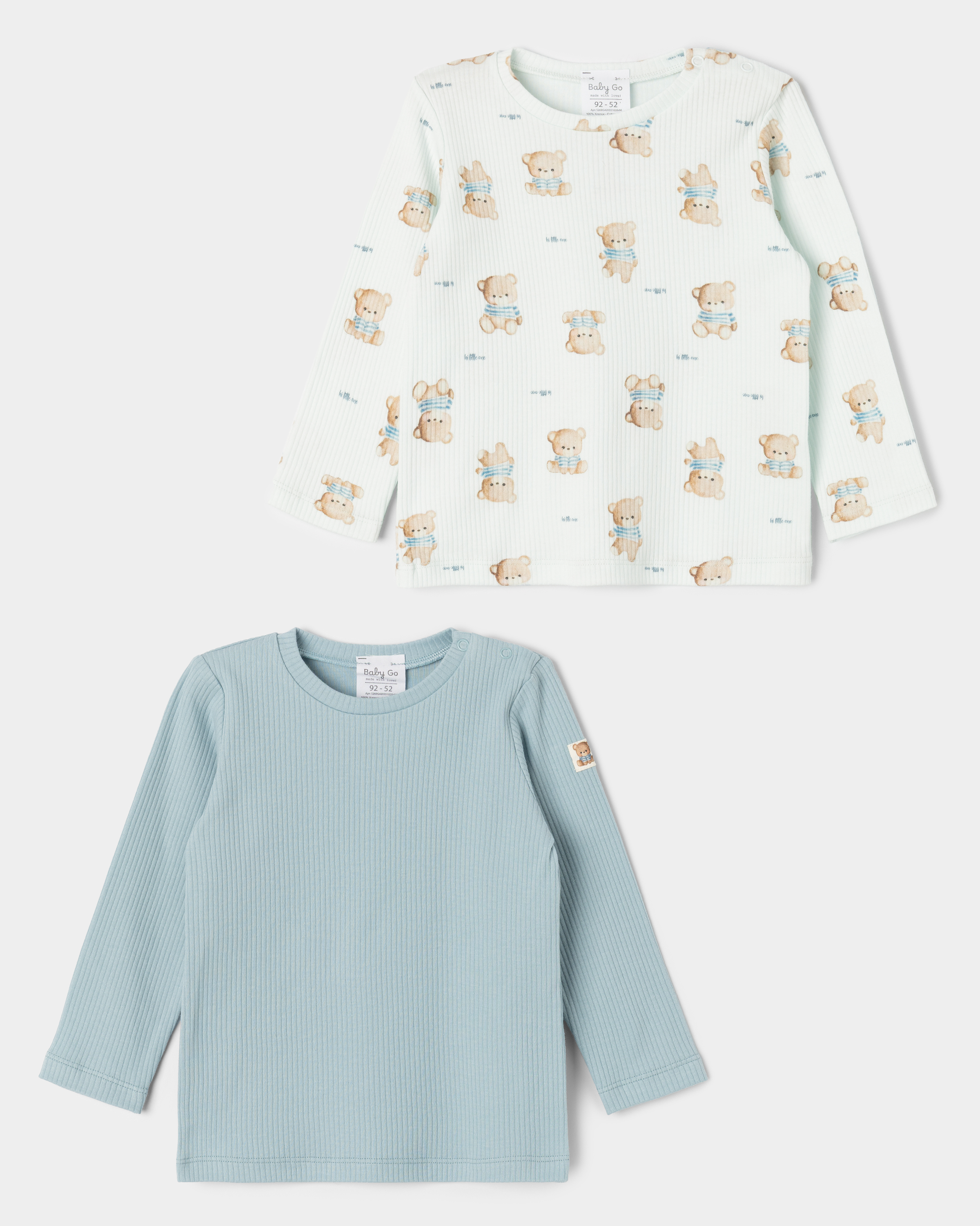 Лонгслив 2 шт BabyGo S26BG42055102ib66 - фото 1