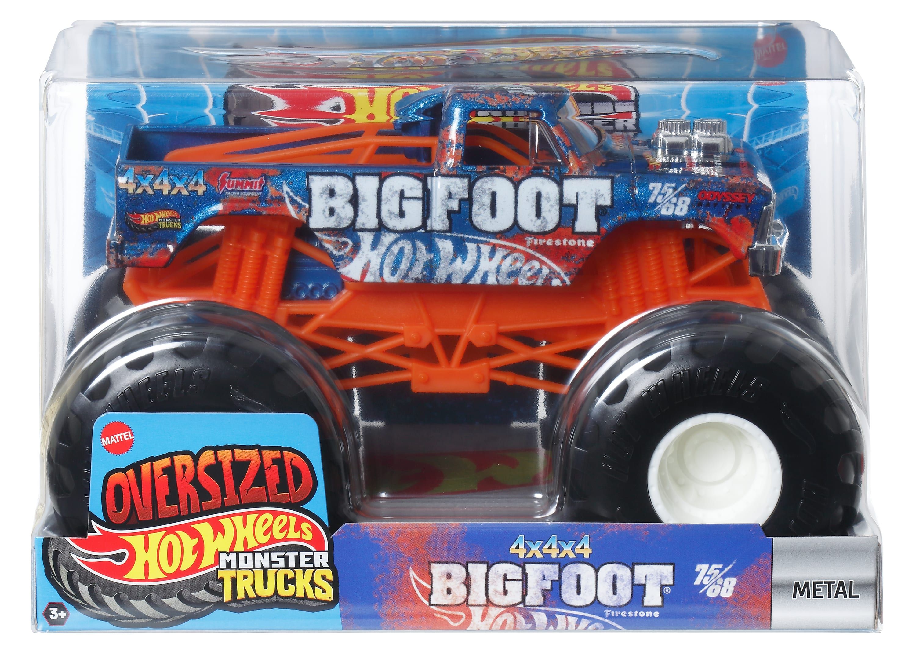 Монстр-трак Hot Wheels Monster Trucks 1:24 FYJ83/JDR11 - фото 5