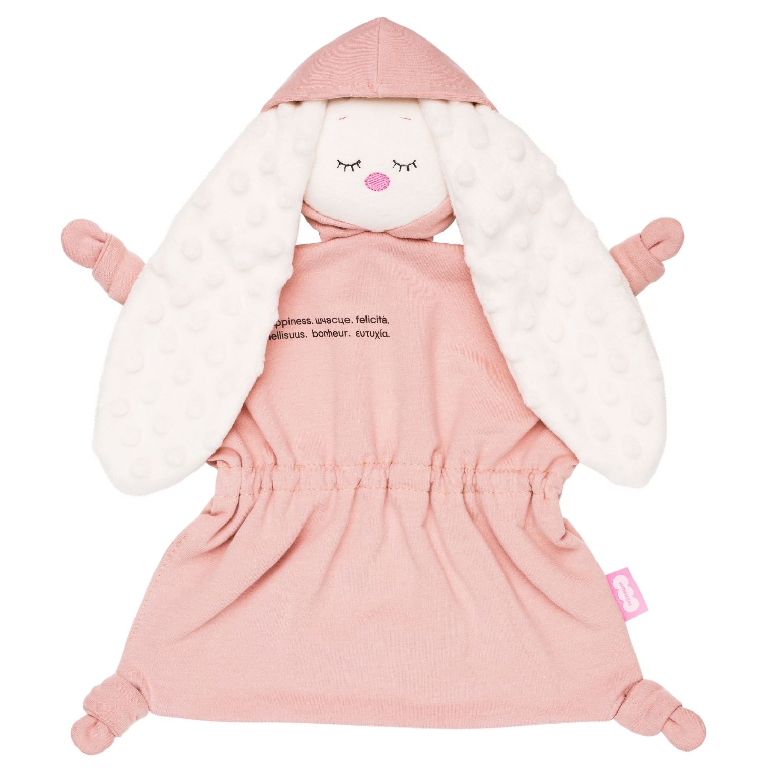 Игрушка-комфортер Мякиши для новорожденных Сплюша спорт Зайка Пудра для сна обнимашка подарок на рождение - фото 1