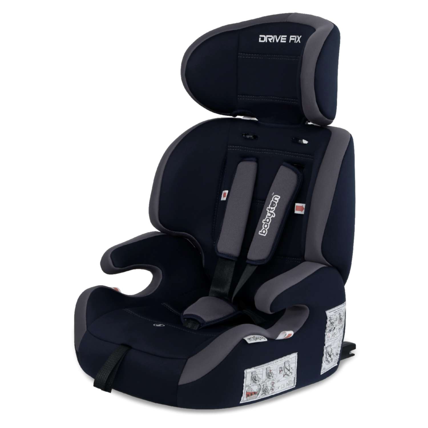 Автокресло Babyton Drive Fix Indigo-Gray Isofix 1/2/3 (9-36 кг) - фото 20