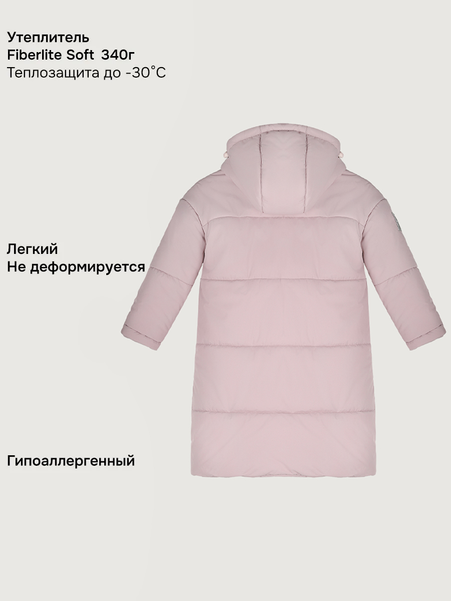 Пальто NIKASTYLE 6з9225 пудра - фото 4