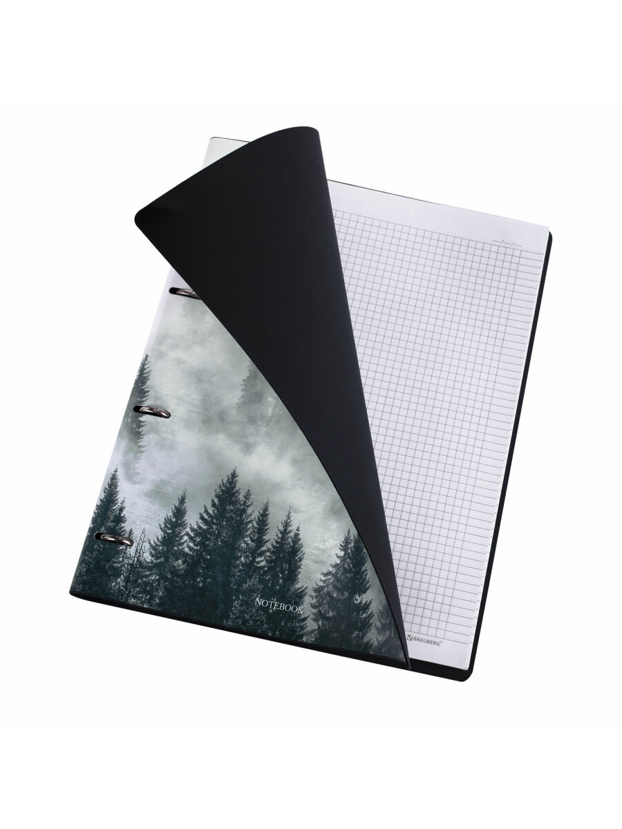 Тетрадь со сменным блоком Brauberg клетка 120 лист. - фото 7