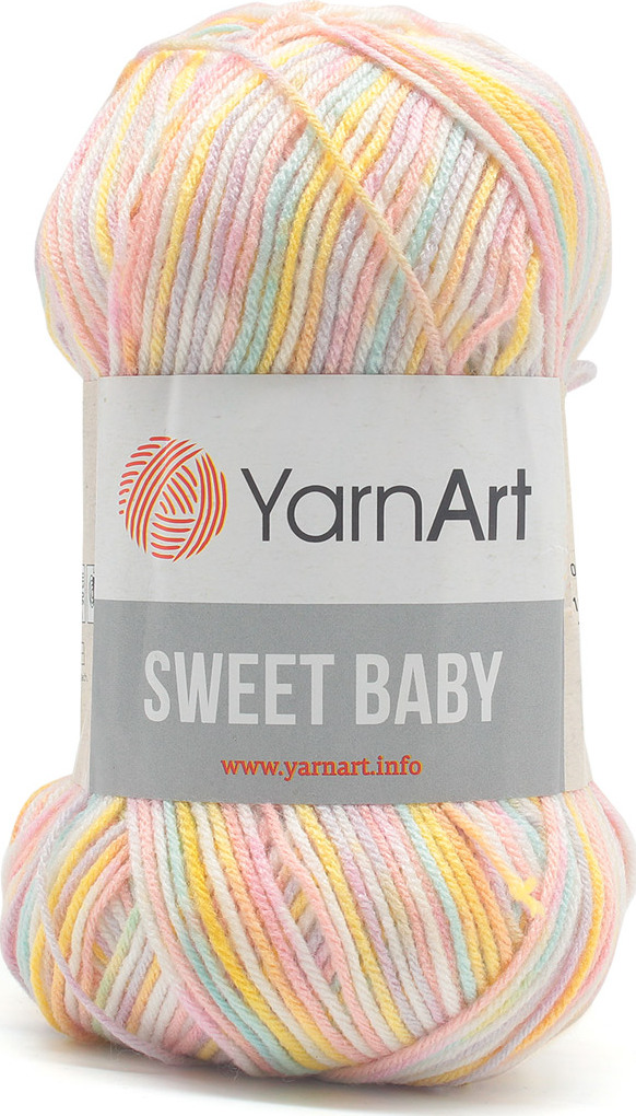 Пряжа для вязания YarnArt Sweet Baby 100 гр 300 м акрил тонкая детская 5 мотков цвет 909 - фото 6