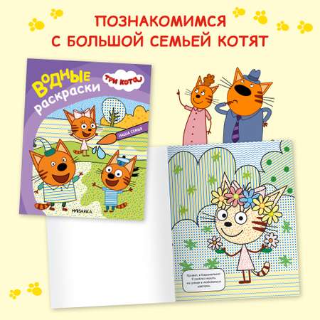 Набор книг Три кота Водные раскраски. 2 книги
