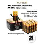 Батарейки пальчиковые Stay Gold SG-AA-20