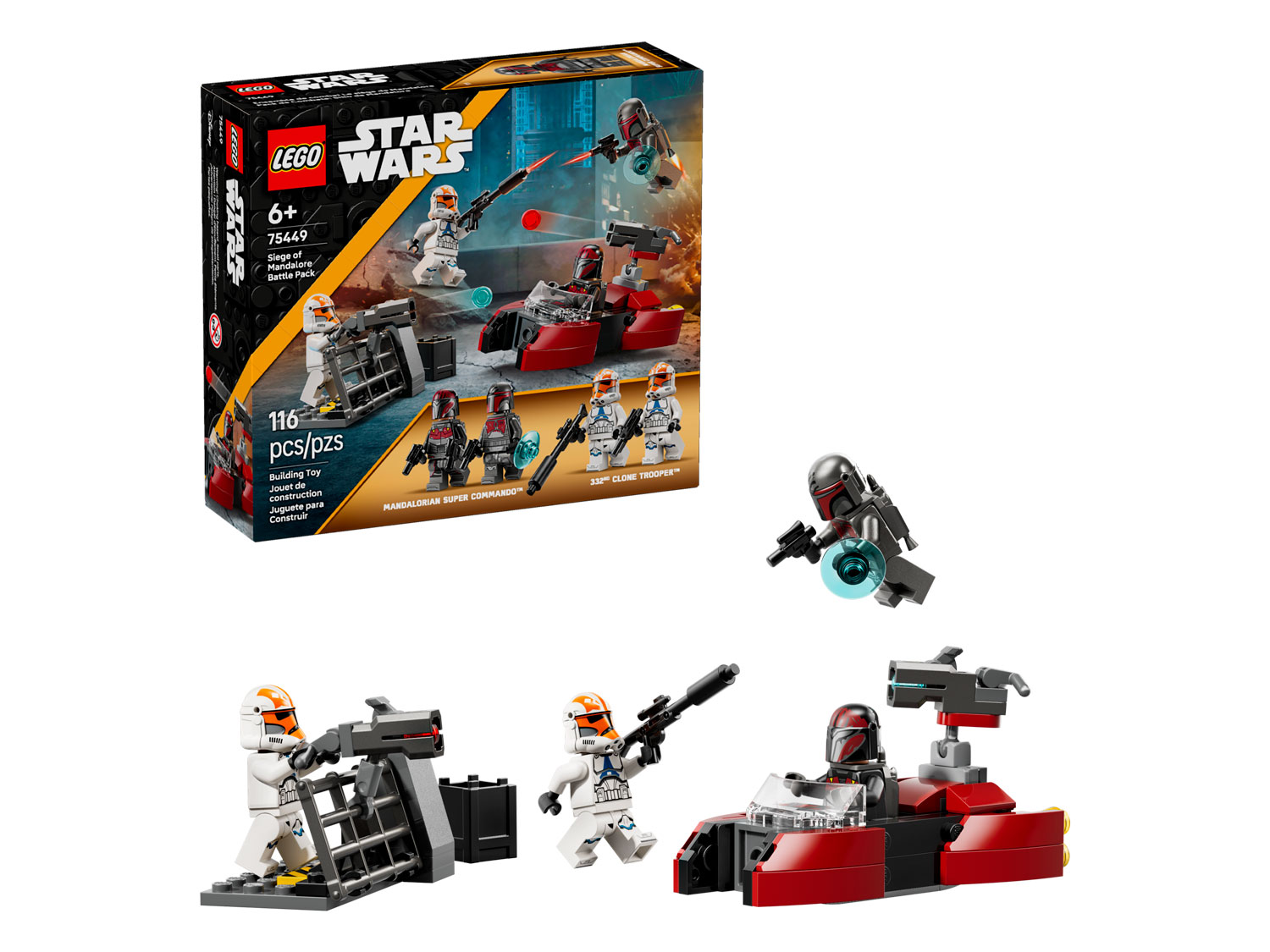 Конструктор LEGO Star Wars Осада Мандалора 116 дет. - фото 1