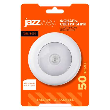 Фонарь-светильник Jazzway Светодиодный с датчиком движения и освещенности TS5-L1W-SENS