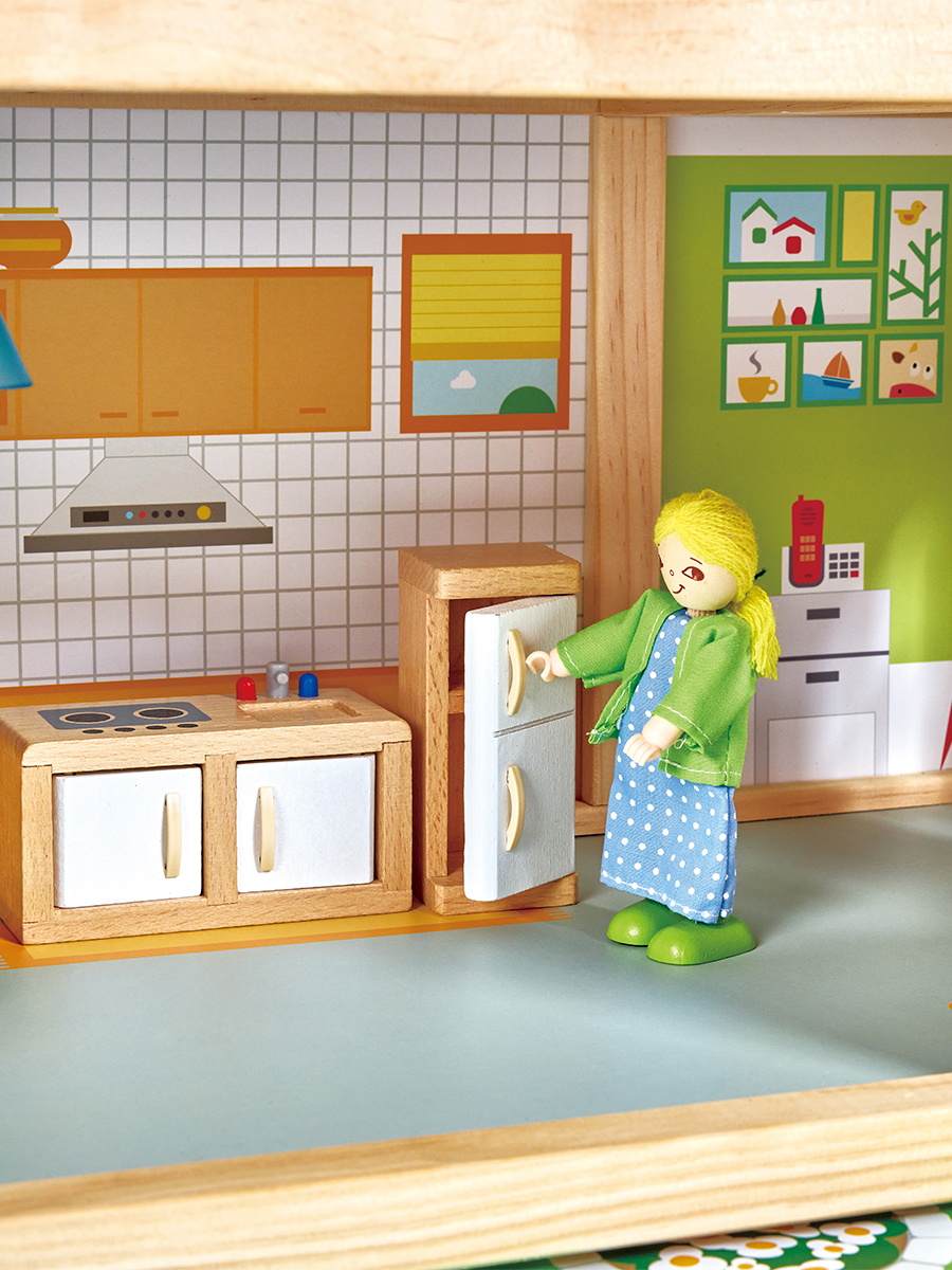Домик для кукол Hape 72.2 см с мебелью E3405_HP - фото 13