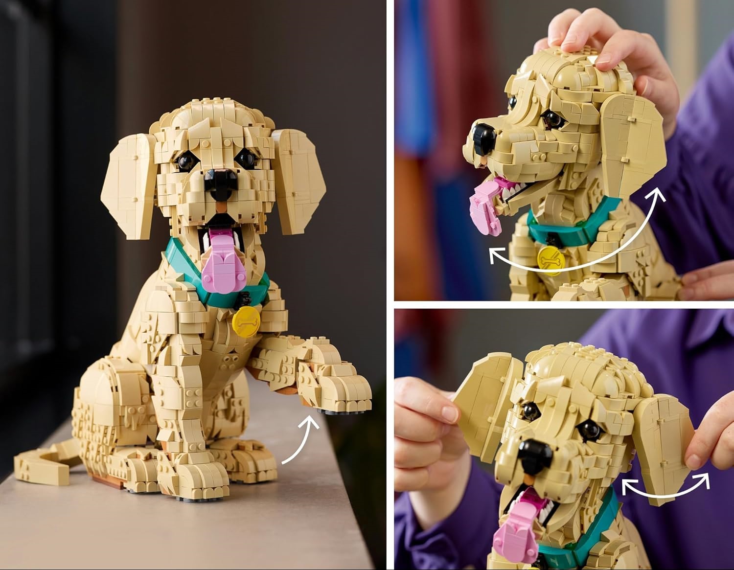 Конструктор LEGO Icons Золотистый щенок 2102 дет. - фото 6
