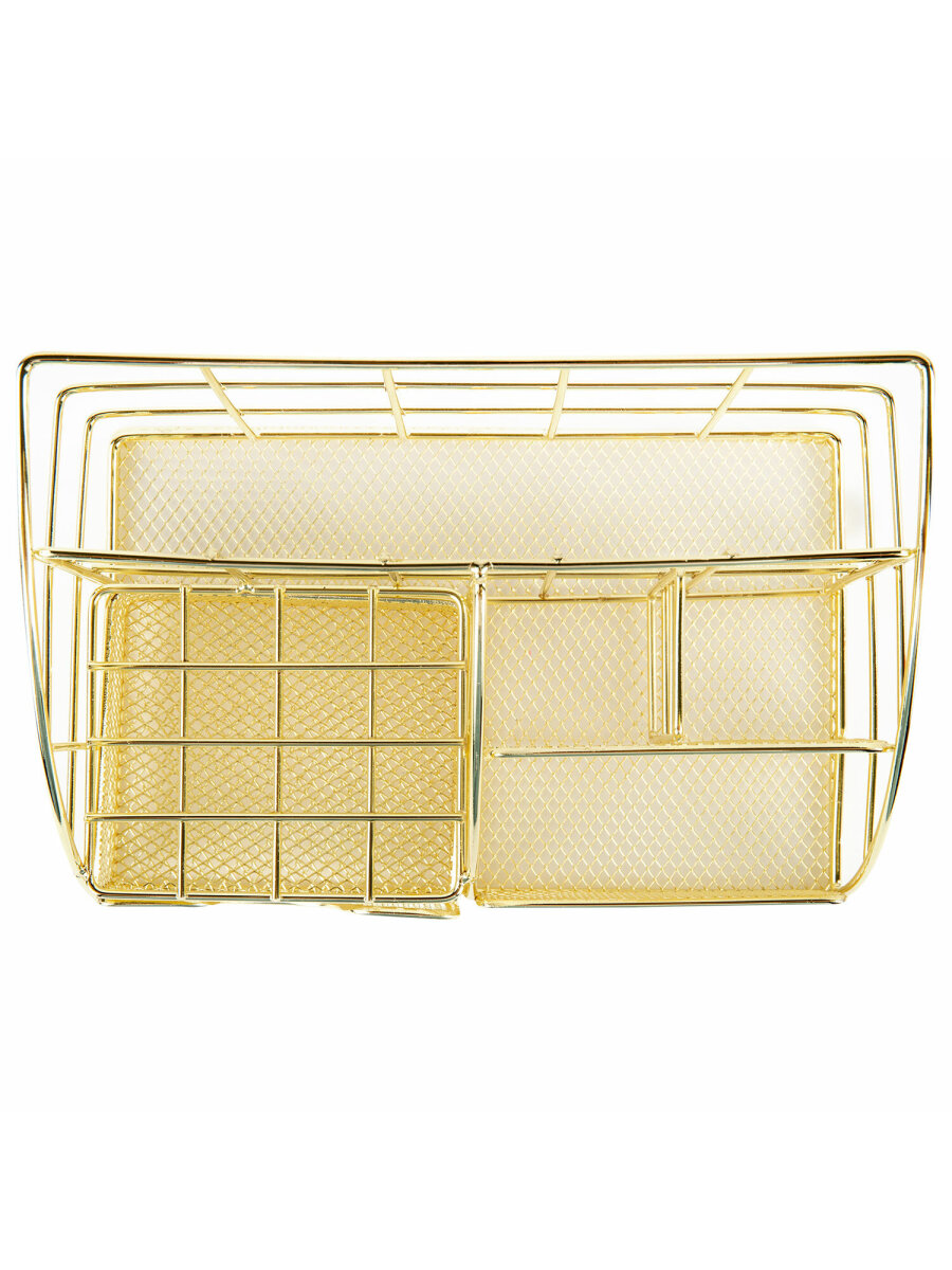 Органайзер для косметики и канцелярии MONTE VITA металлический настольный 5 секций - фото 9