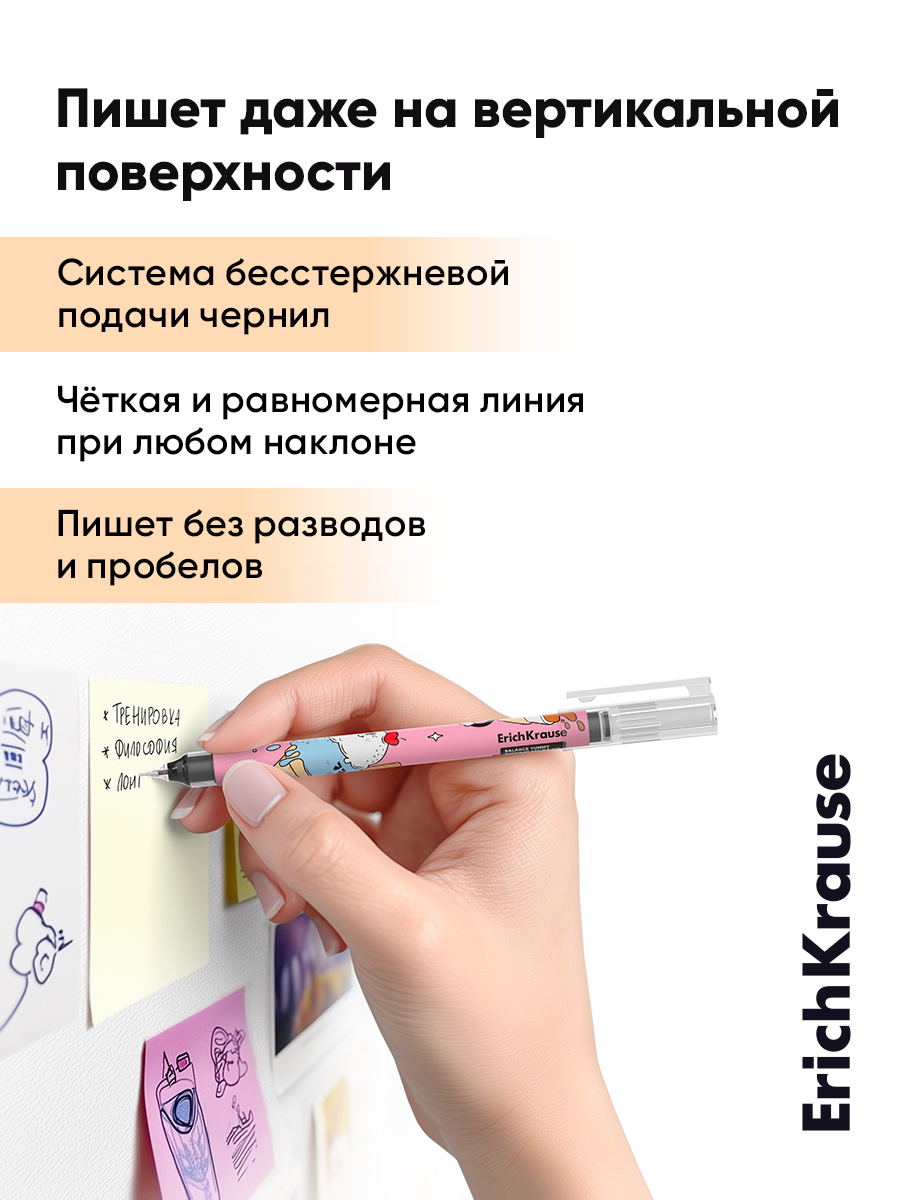 Ручка гелевая ErichKrause 12 шт. - фото 7
