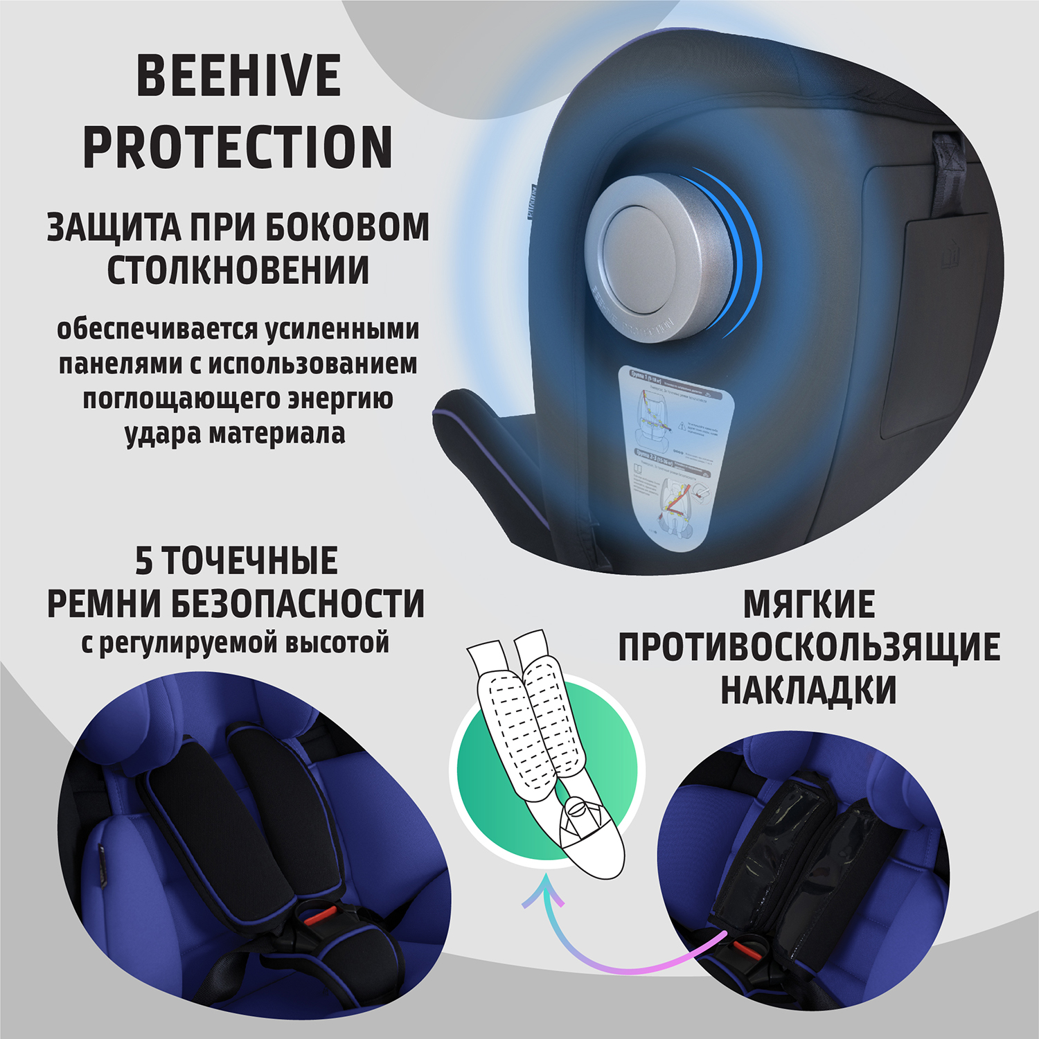 Автокресло Nuovita Isofix 1/2/3 (9-36 кг) - фото 8