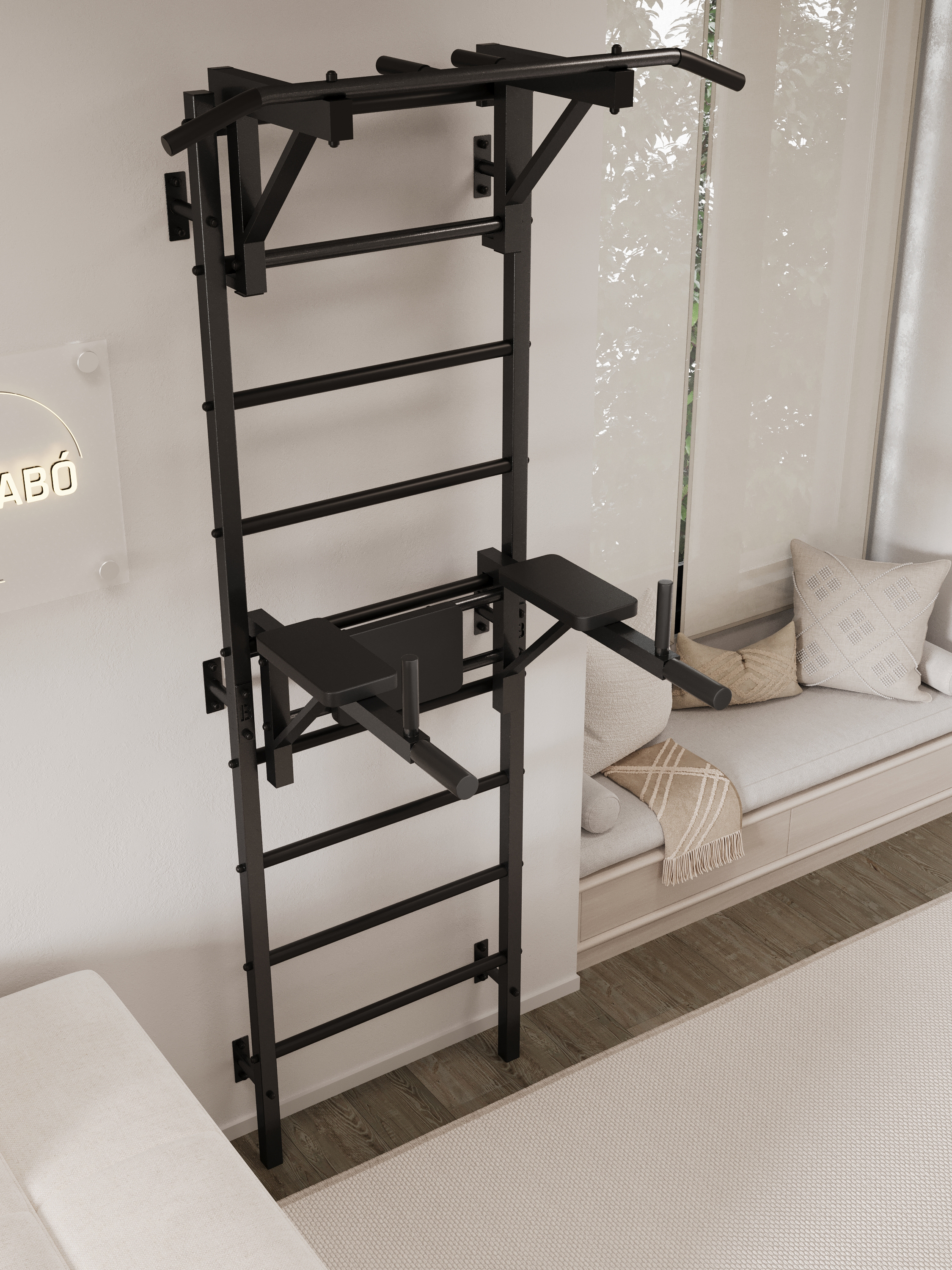 Шведская стенка BORABO PRO с навесным оборудованием - фото 13