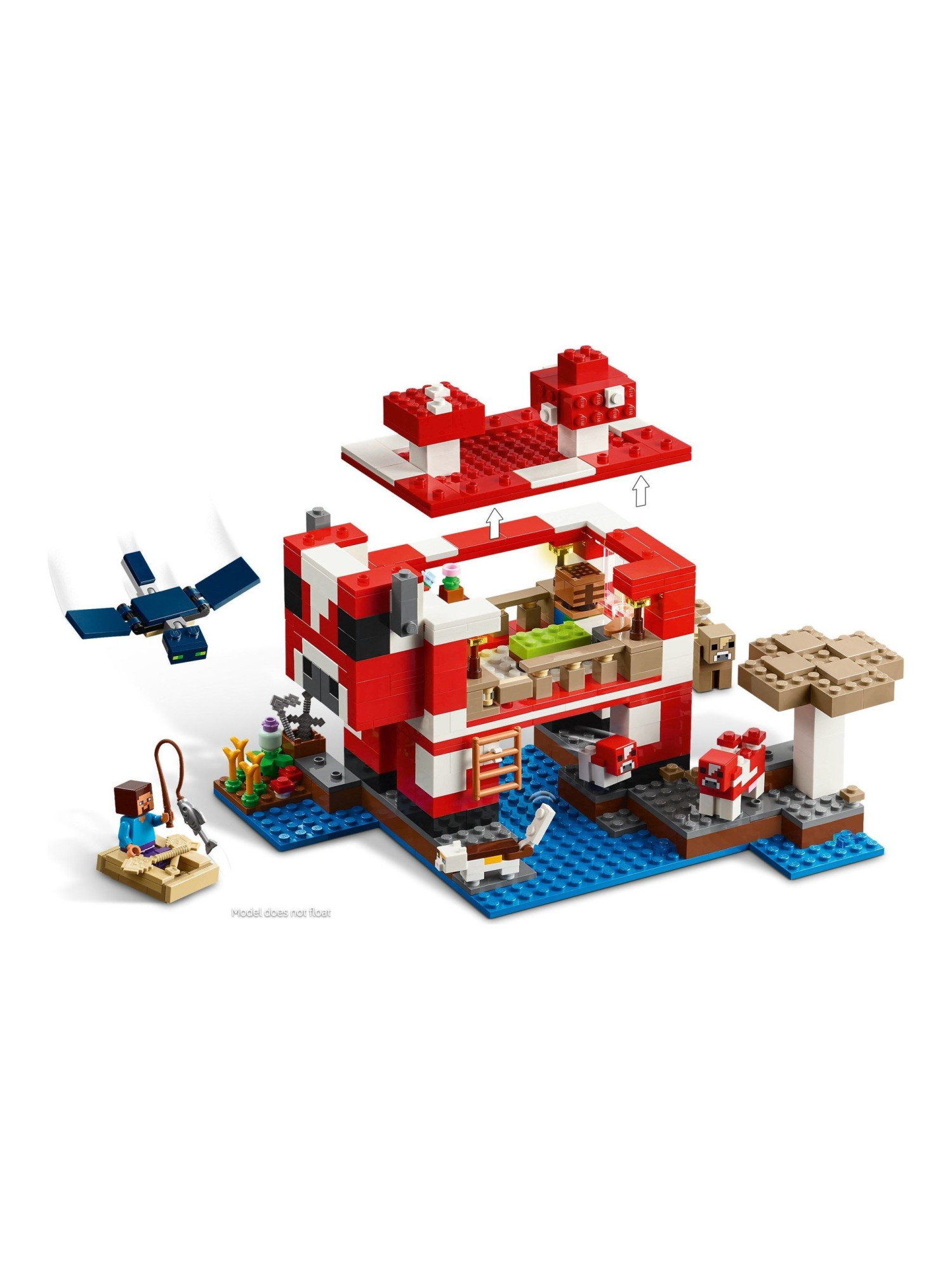 Конструктор LEGO Minecraft Грибной Дом 500 дет. - фото 9