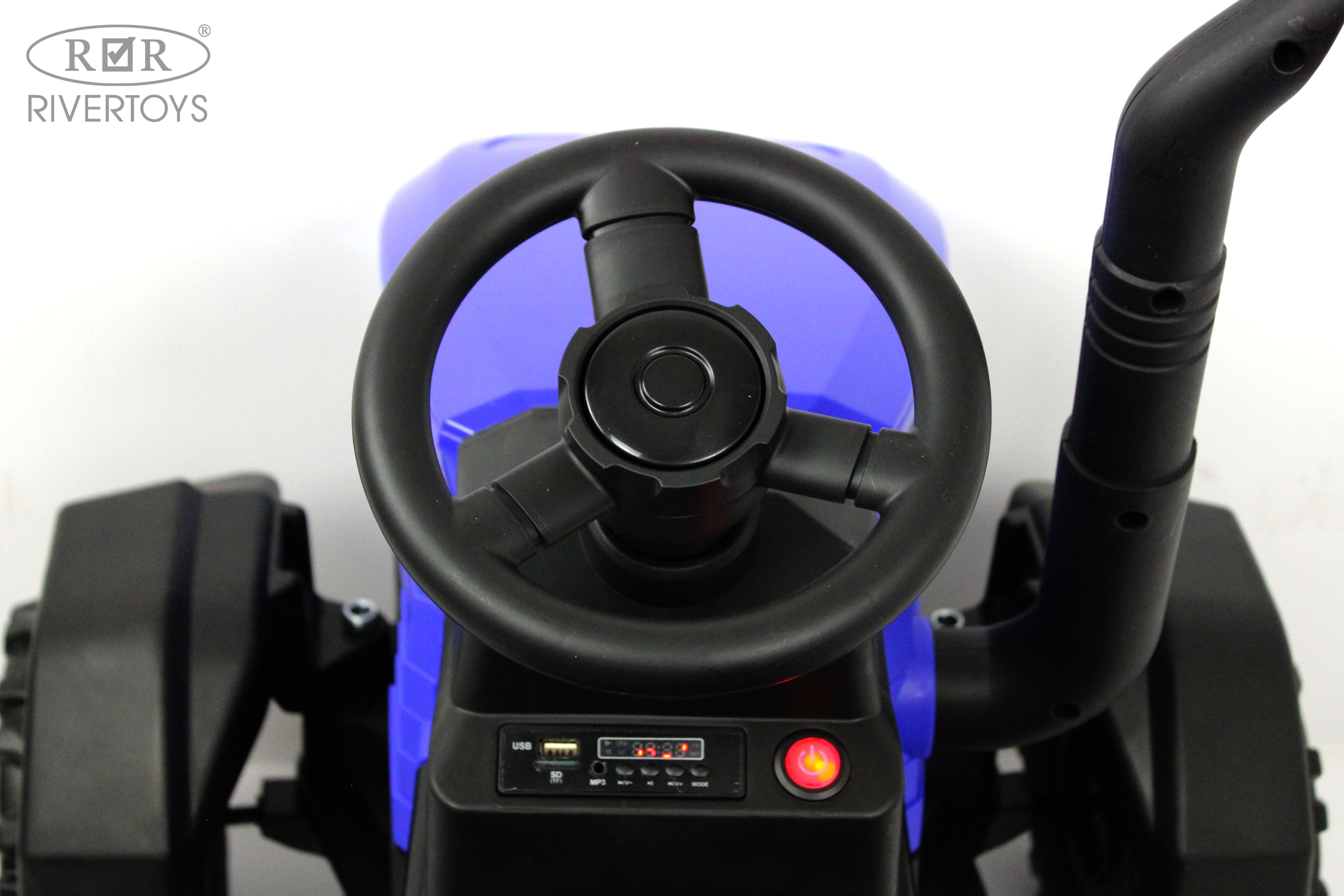 Электромобиль RIVERTOYS O555OO-BLUE С пультом ДУ - фото 19