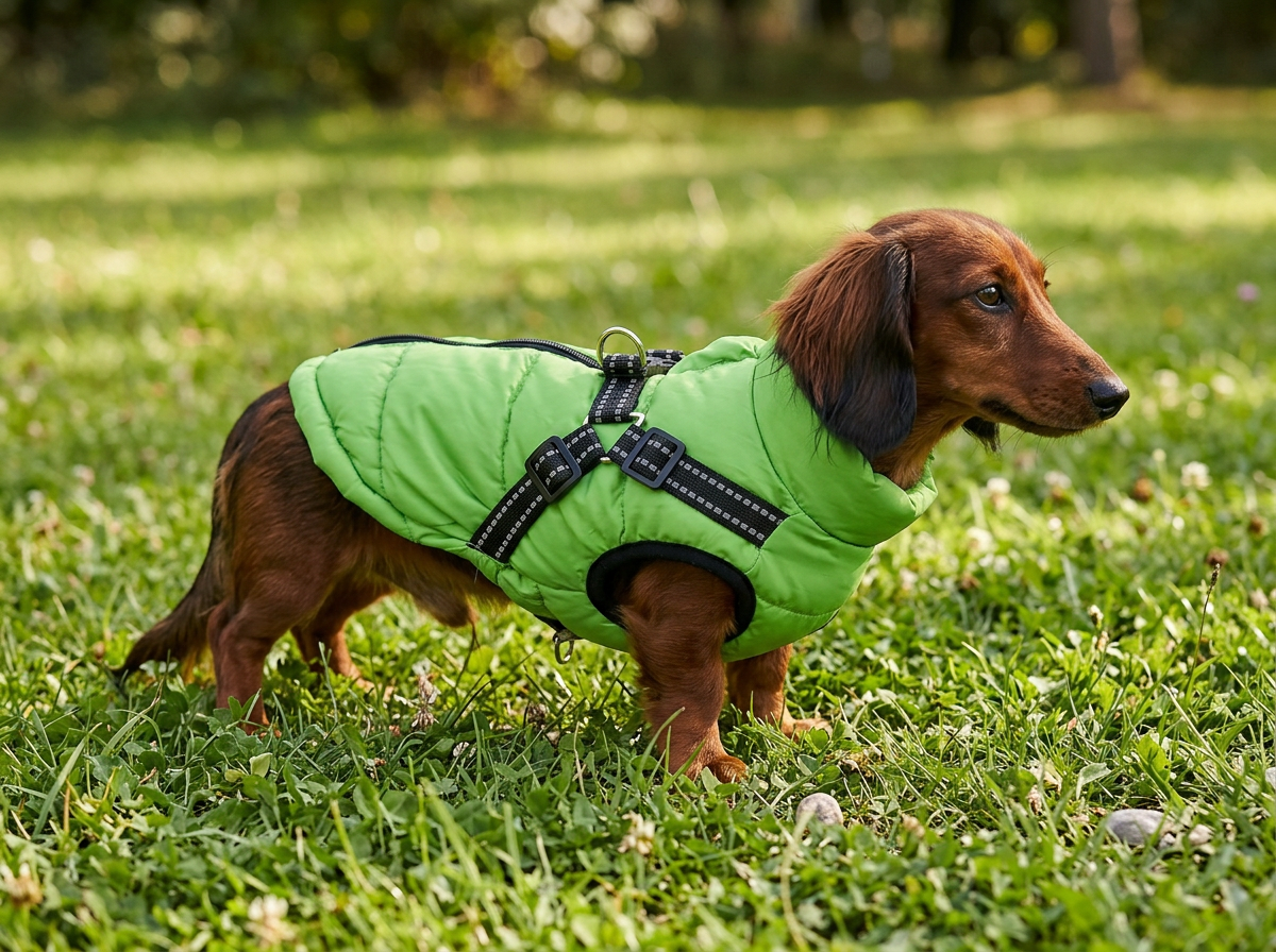 Куртка для собак Sima-Land со шлейкой салатовая - фото 1