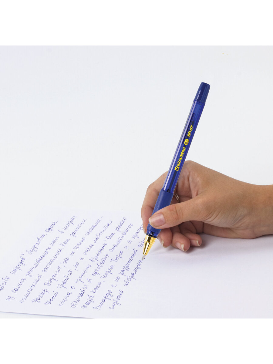 Ручка шариковая Brauberg 5 шт. - фото 8