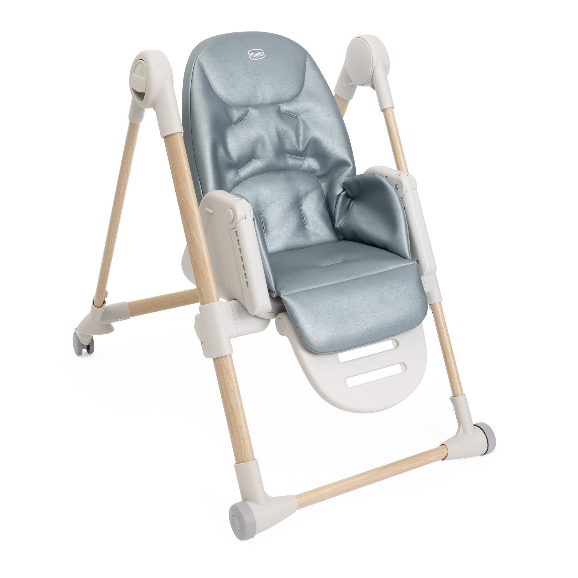 Стульчик для кормления Chicco голубой - фото 15