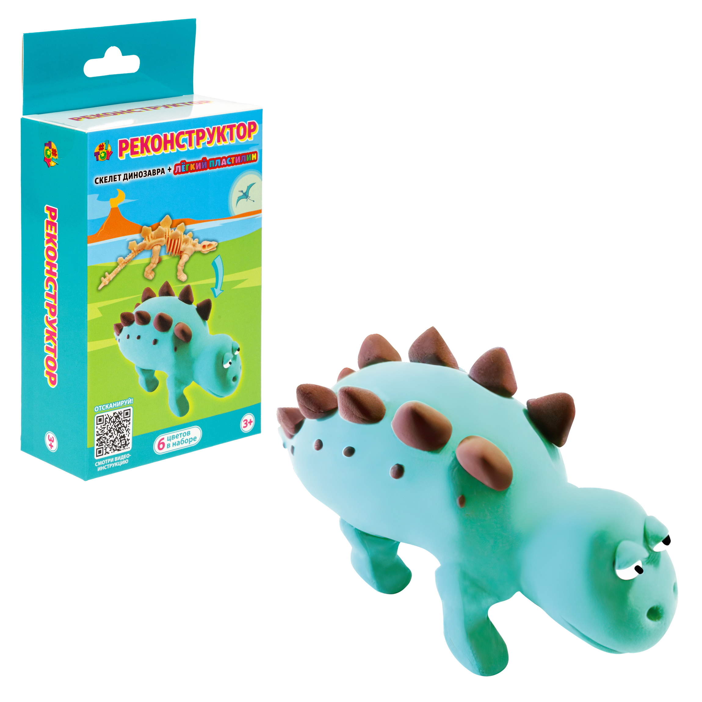 Пластилин 1TOY 6 цв. - фото 1