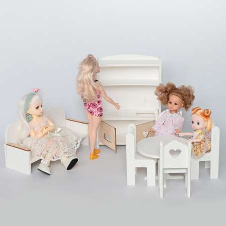 Домик для кукол LittleWoodHome 30 см с мебелью