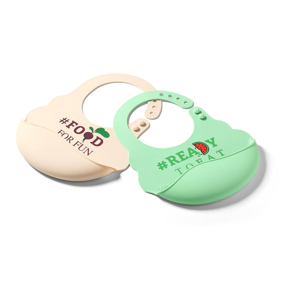Нагрудник Babyono силикон 1 шт. в ассортименте - фото 8