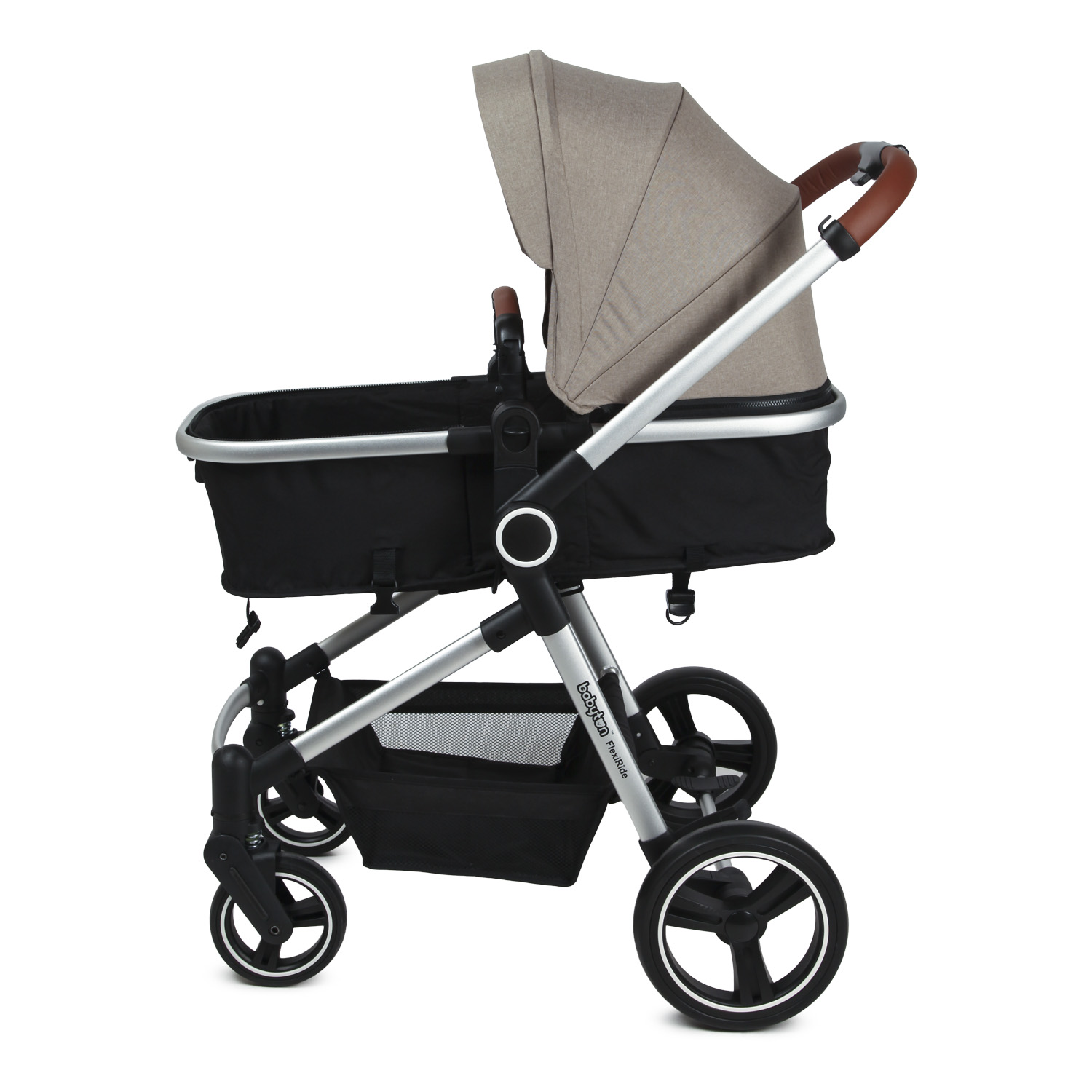 Коляска 3в1 Babyton Flexi Ride Black-Beige - фото 9