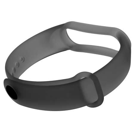 Ремешок RedLine силиконовый прозрачный Xiaomi Mi Band 5-6 черный