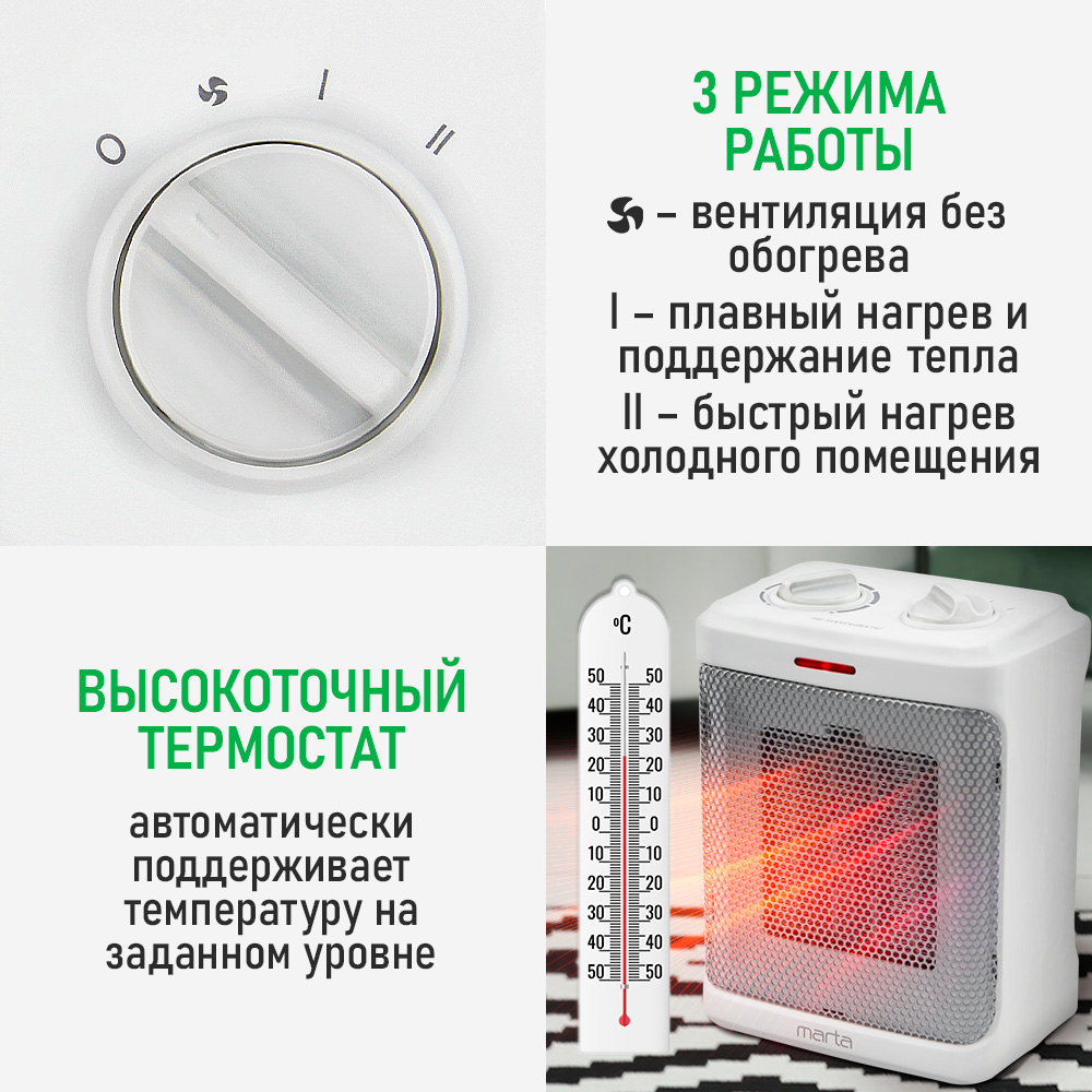 Тепловентилятор MARTA MT-2523 - фото 3