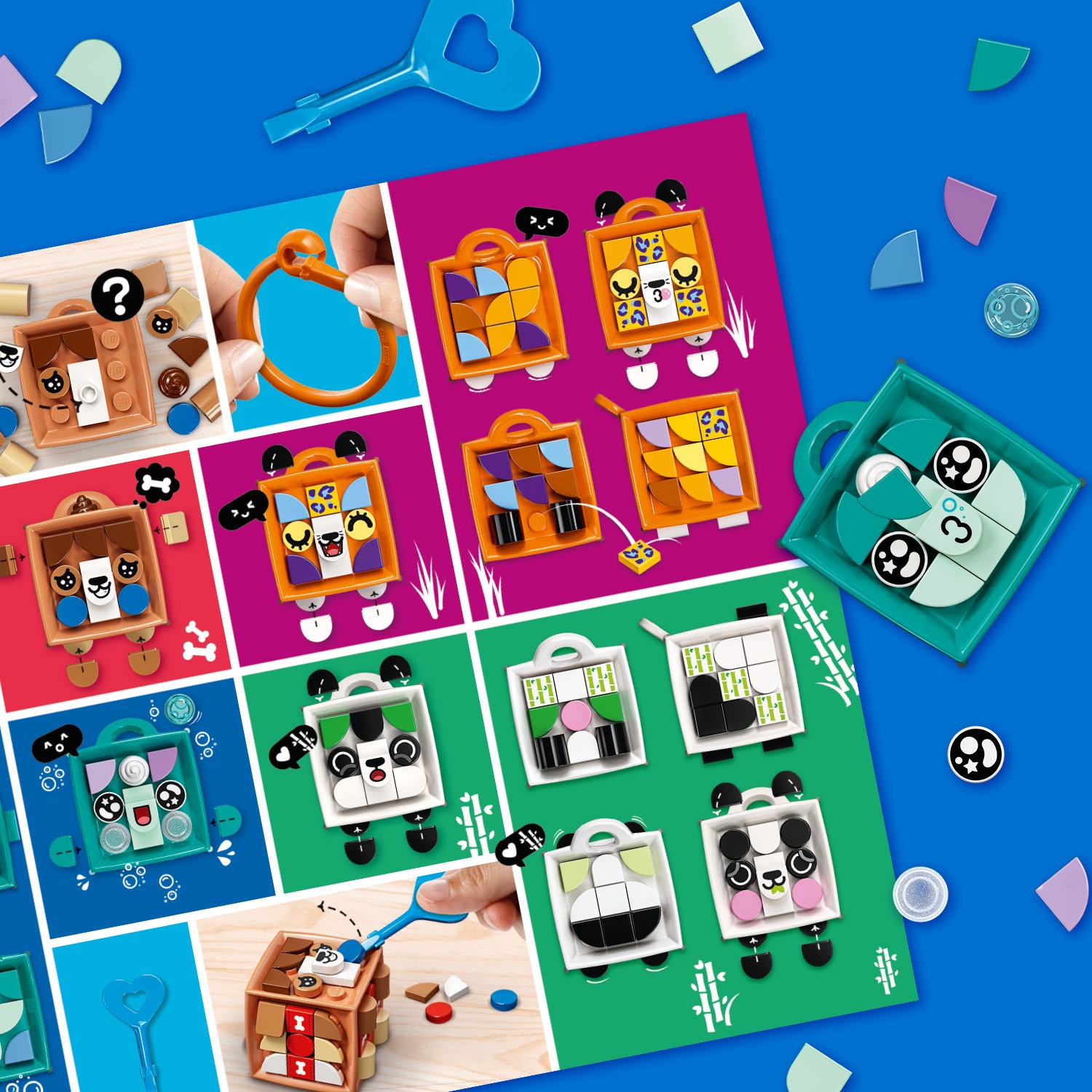 Конструктор LEGO DOTS Брелок Нарвал - фото 7