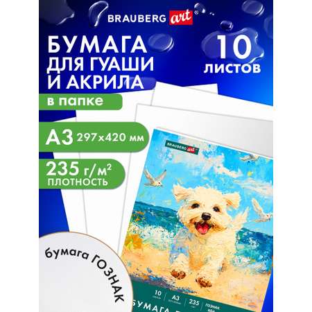 Художественная бумага Brauberg 10 лист.
