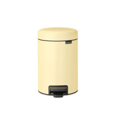 Бак мусорный Brabantia NewIcon с педалью ванильно-желтый 3л 233760